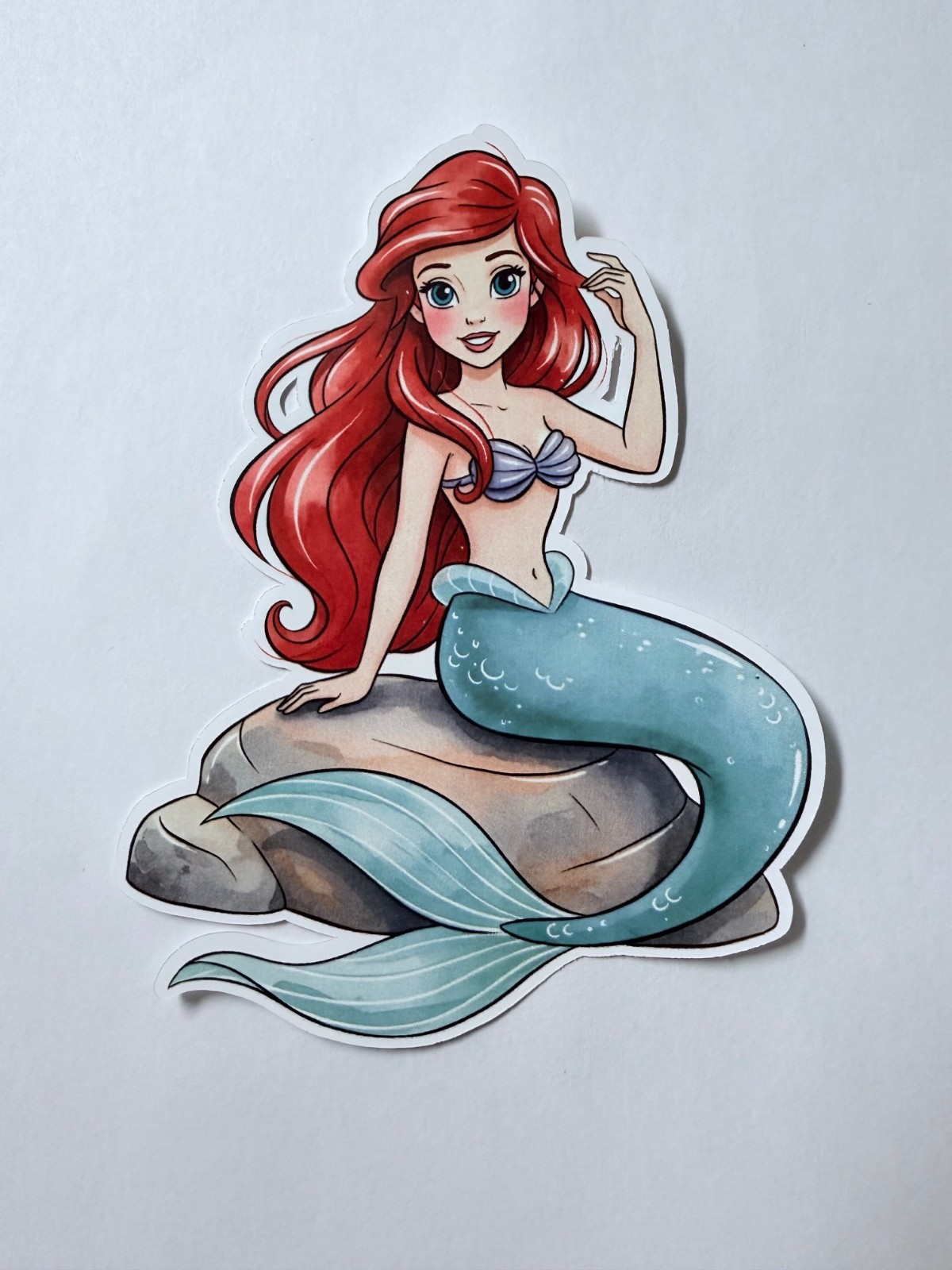 Brand New Disney Little Mermaid Ariel 3.75" by 4.75" Sticker