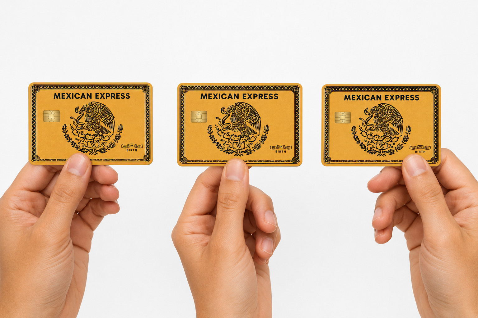 3 Pack Mexican Express Credit Card Skin Debit Sticker Decal Cover Wrap American