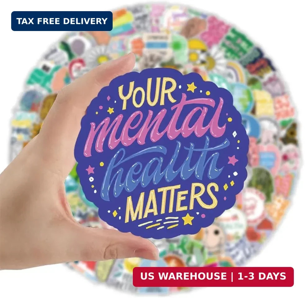 200PCS Mental Health Stickers Gifts for Teens Adults, Mental Health Matters Awar