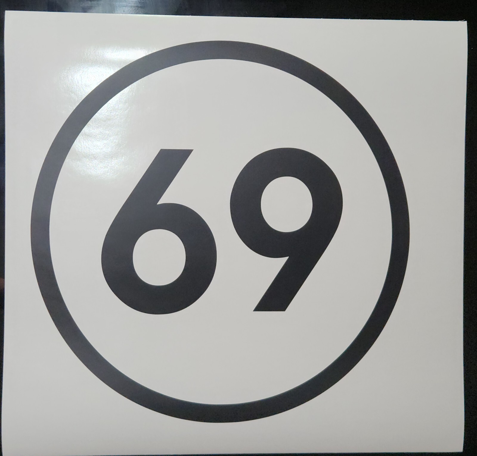 2 pack Racing Car numbers circle die-cut decal door custom number rally sport V1