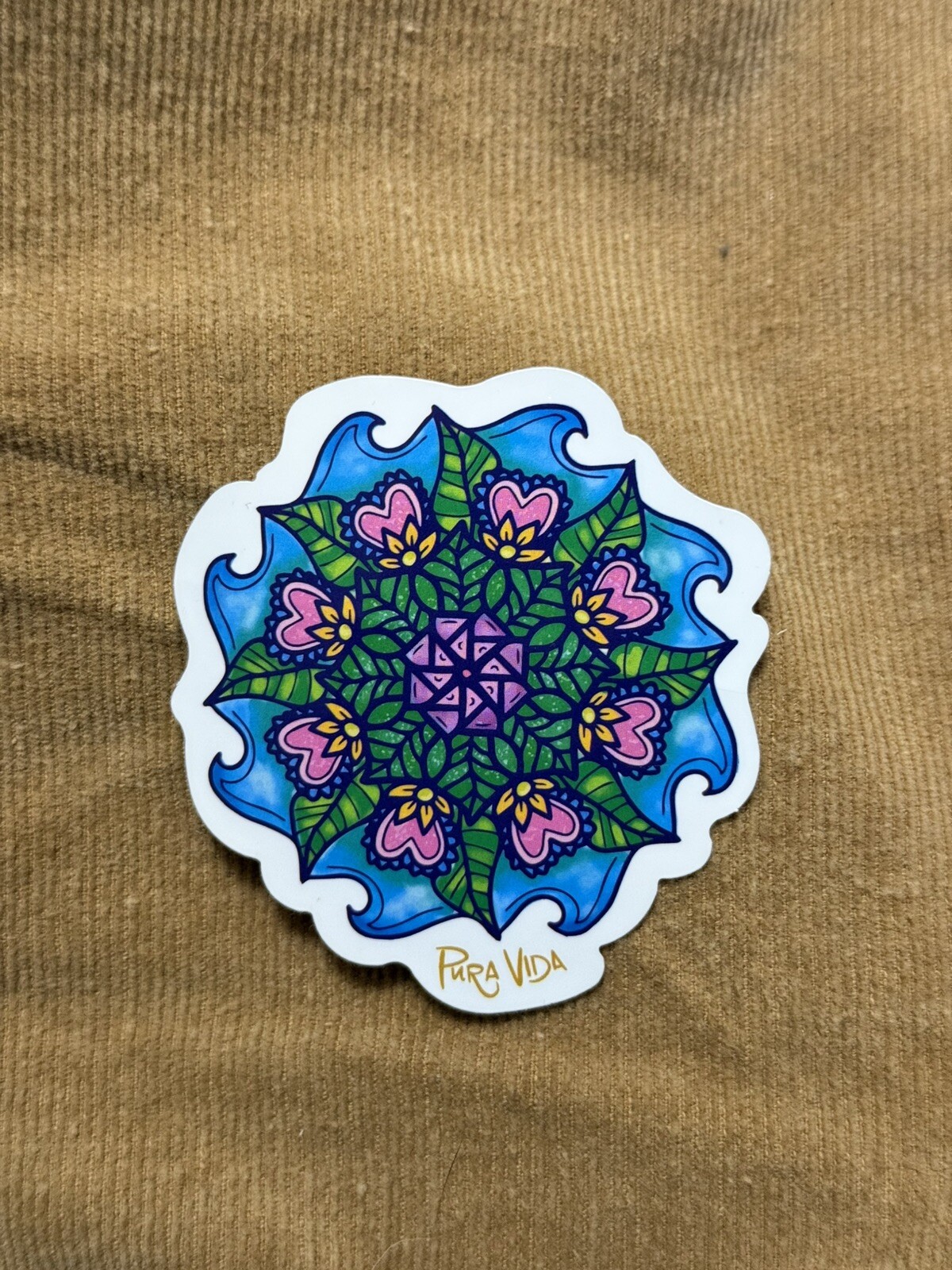 Pura Vida Kaleidoscope sticker