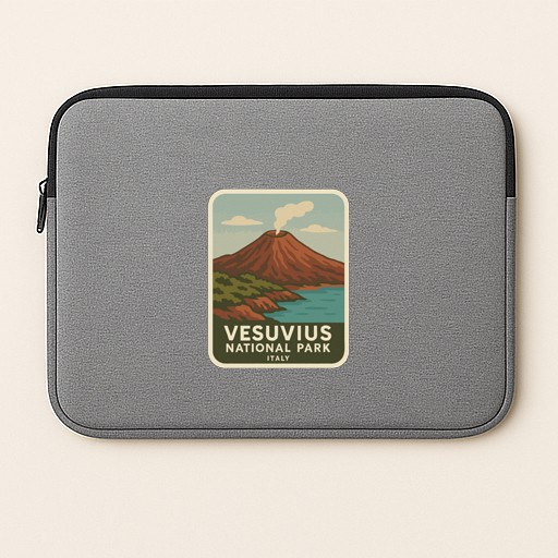 Vesuvius Italy Iron On Heat Transfer Vinyl HTV Die-Cut World National Parks