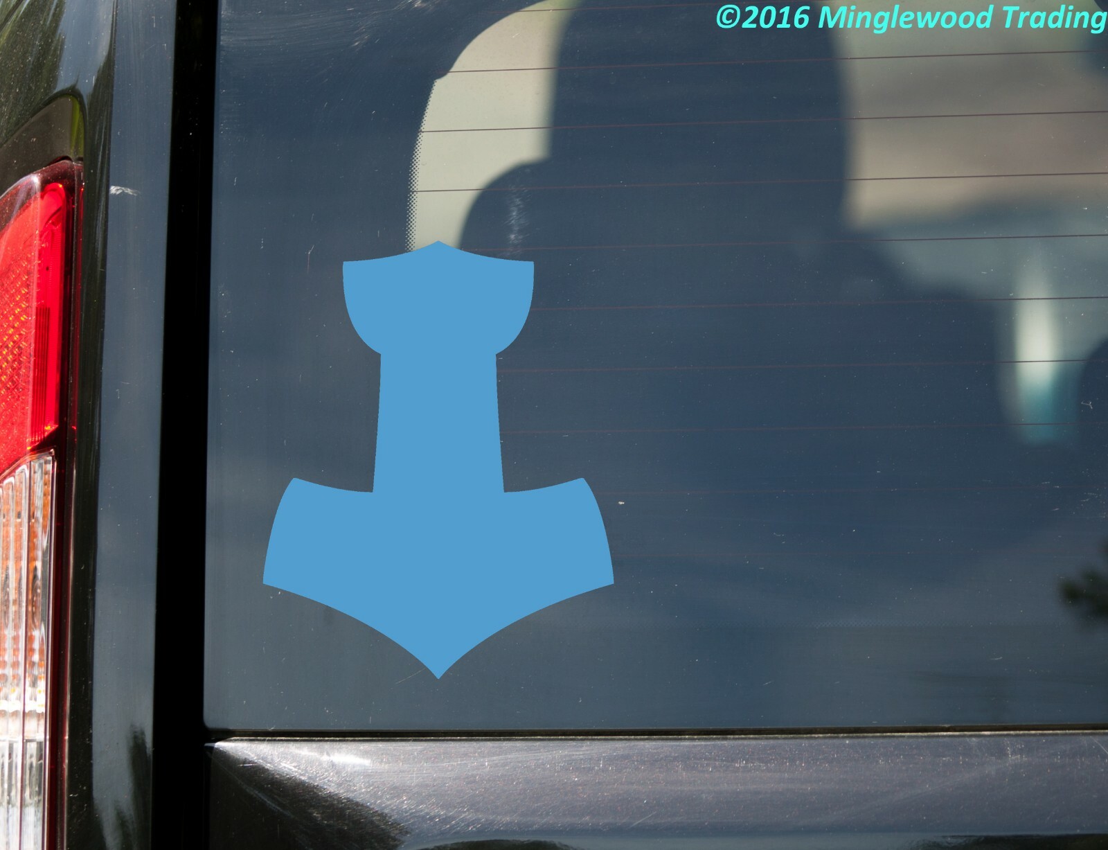 Thor's Hammer Vinyl Sticker | Mjolnir Asatru Norse God of Thunder Die Cut Decal
