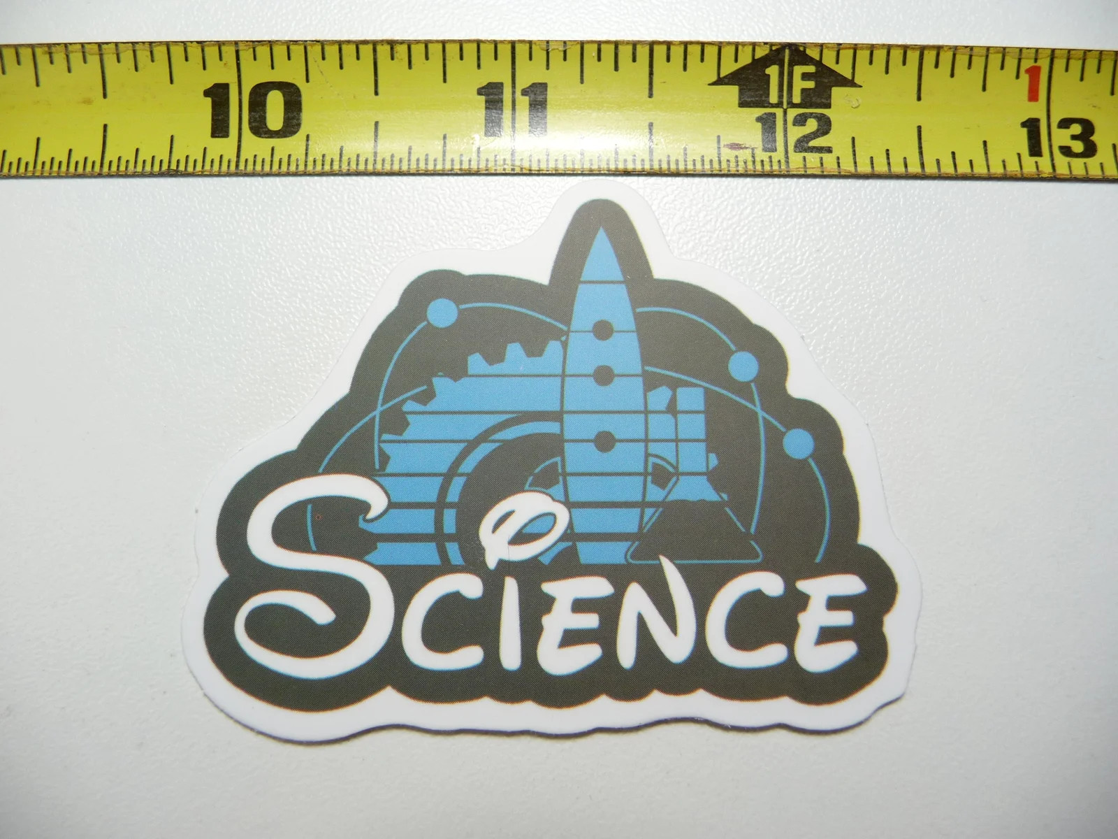 EXCITING WORLD OF SCIENCE SMALL STICKER DECAL SCHOOL TEACHER PROFESSOR