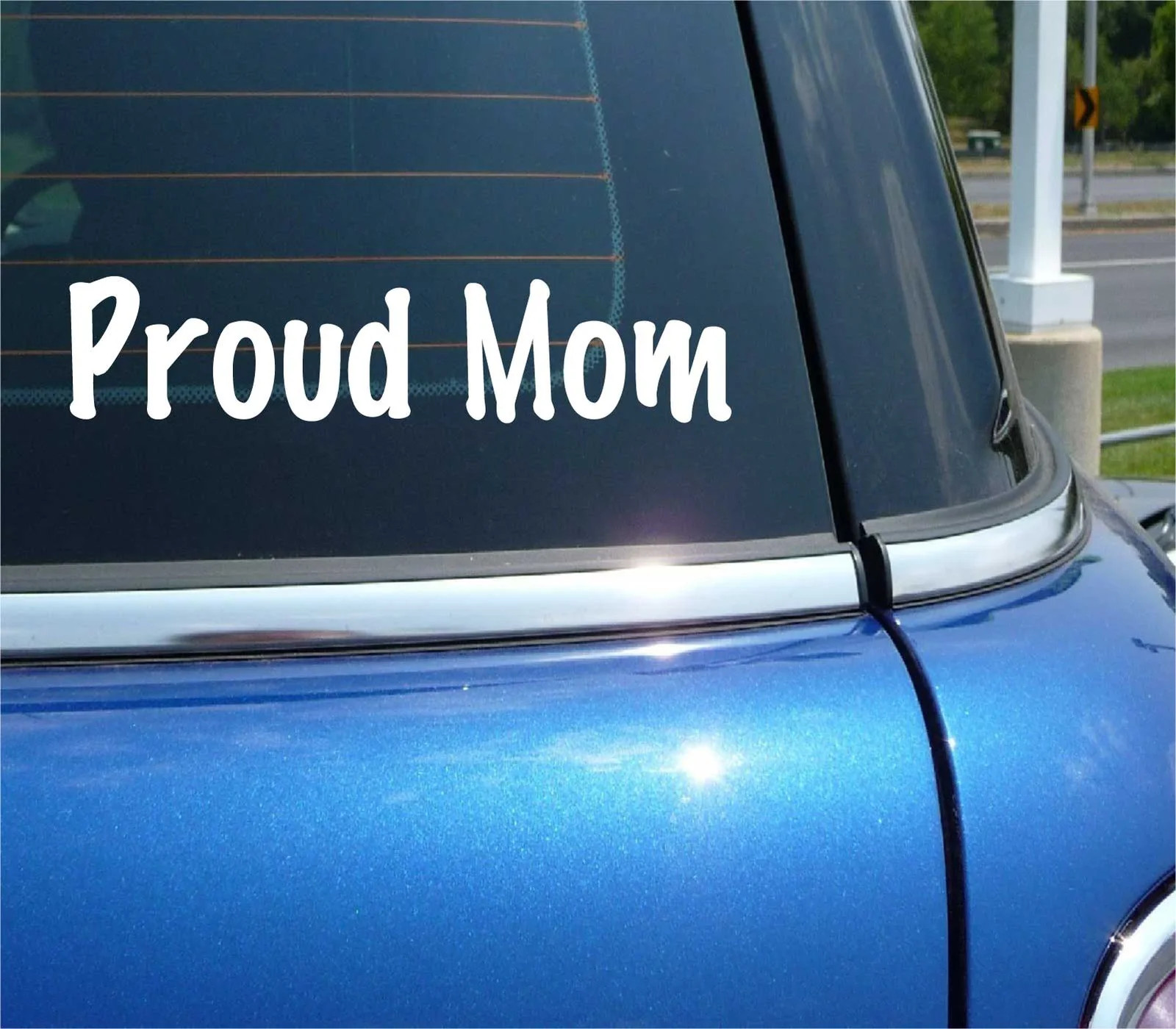 PROUD MOM DECAL STICKER SON DAUGHTER FAMILY LOVE HOME CAR TRUCK DOOR WALL