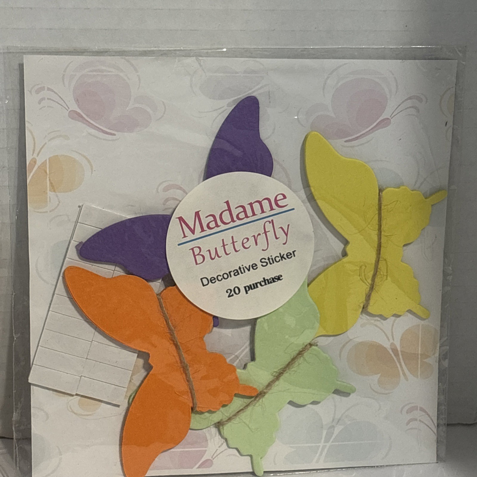 Bulk Lot 4 Packs = 80 3D Effect Multi Color NWT Wall Decorating