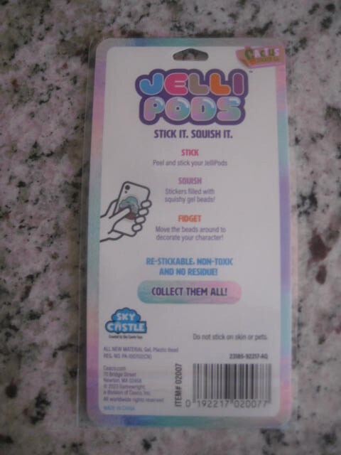 JELLI PODS STICK IT SQUISH IT Collectable Sensory Stickers Sky Castle Gamewright