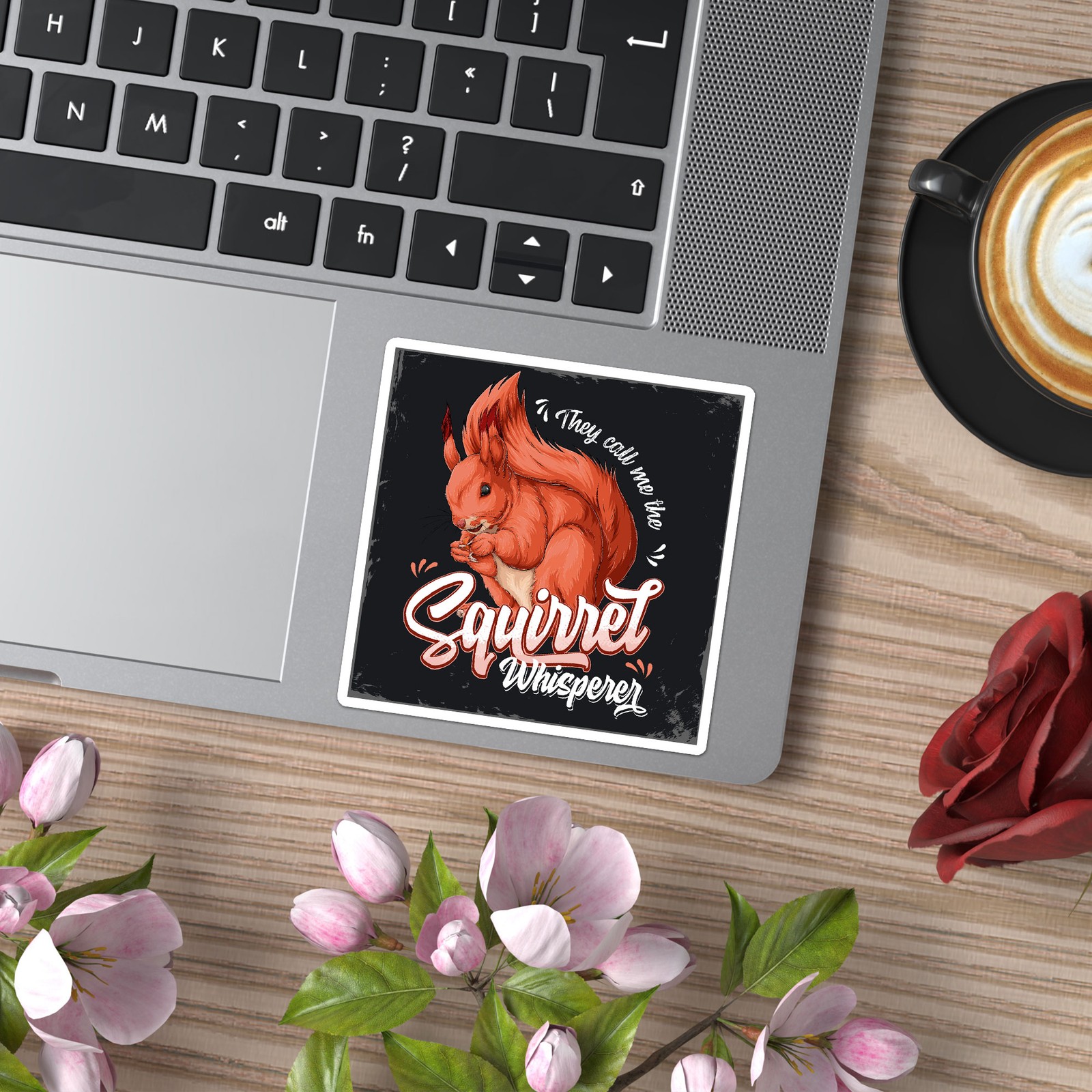 Squirrel Whisperer – Vinyl Decal Sticker – Car Window Laptop – ebn8117