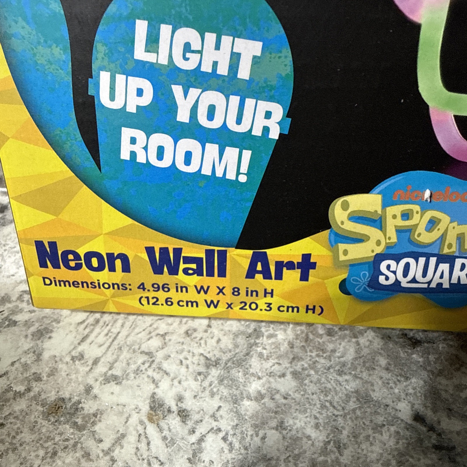 Set of 2 SpongeBob SquarePants and Patrick Neon Wall Art Nickelodeon (Brand New)