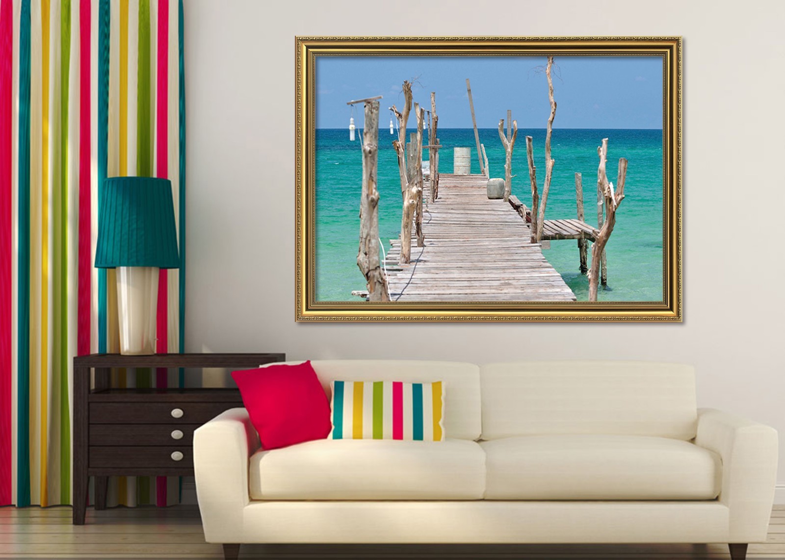 3D River Bank 674 Fake Framed Poster Home Decor Print Painting Unique Art Summer