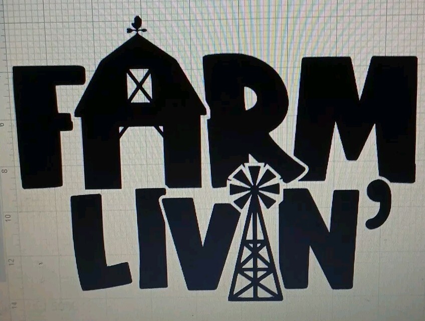 Farm Livin Decal