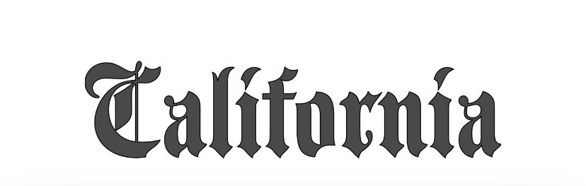 California CA Old English Vinyl Decal Sticker
