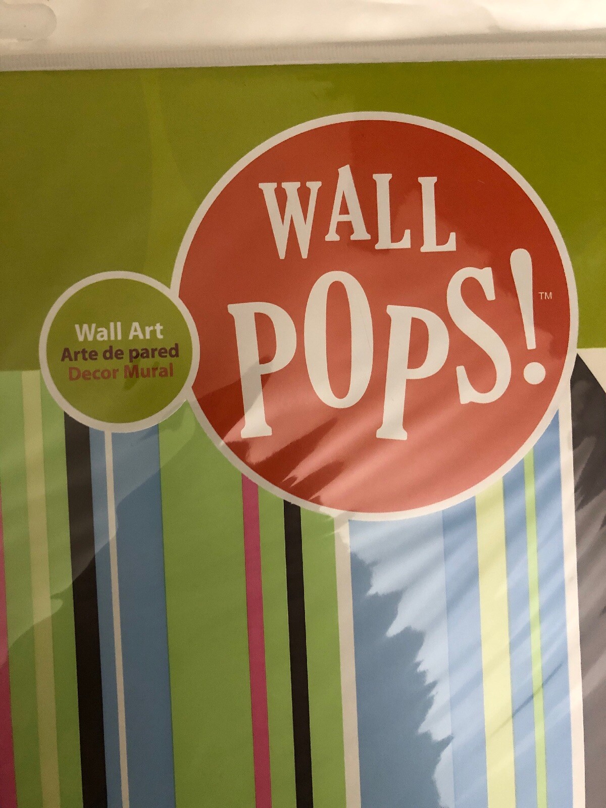 Wall Pops Ribbon Candy Blue 5 Pcs Circles Stickers Decals WPD93947-RARE-SHIP24HR