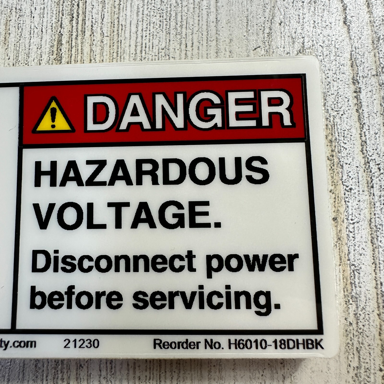 (5) Danger High Voltage Sticker Decal Label Electrical Safety 2×4" Clarion
