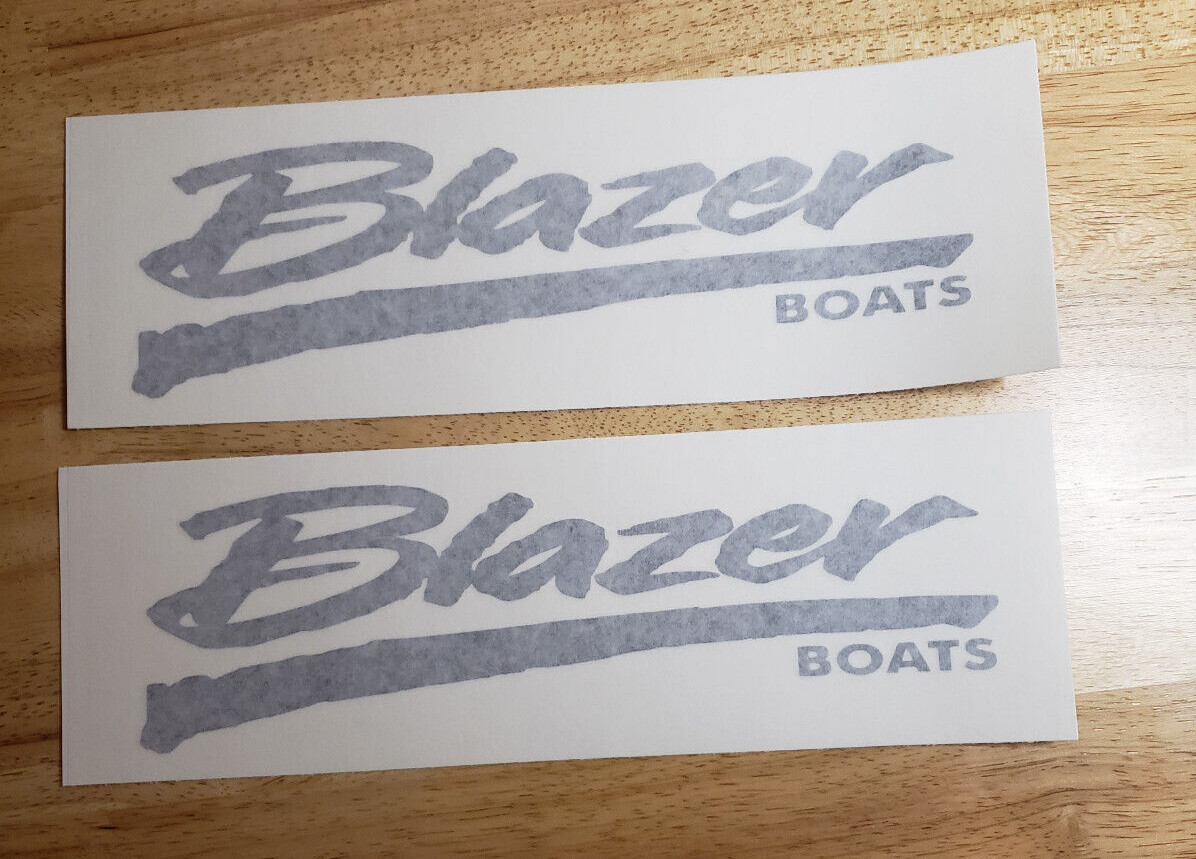 Blazer Boats Stickers Decals GLOSS BLACK 11" pair FAST USA