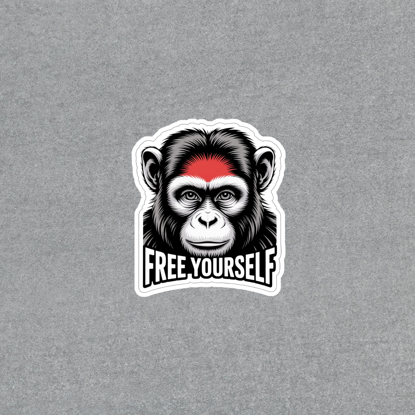 Free Yourself Inspirational Monkey Vinyl Sticker Decal #6666