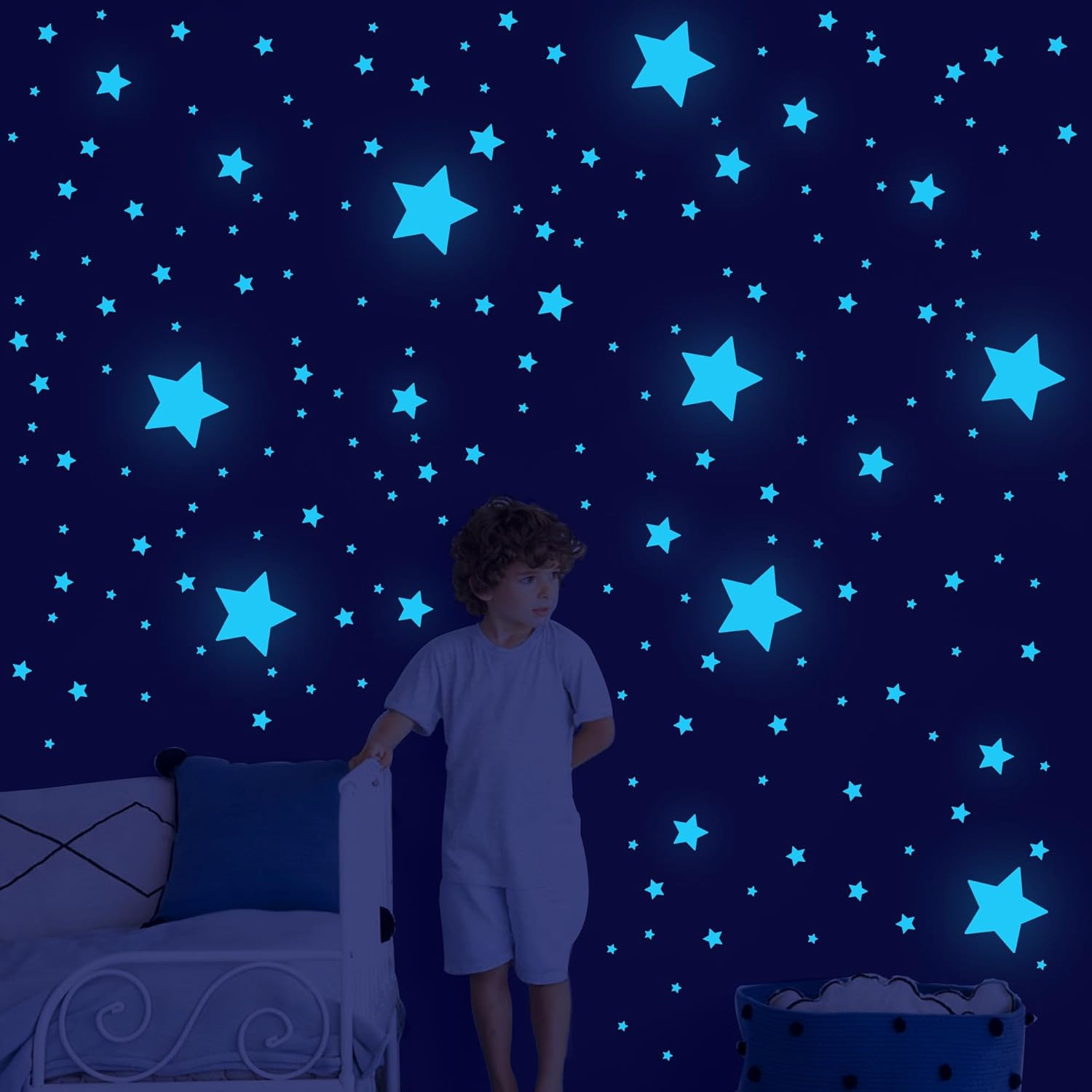421Pcs Glow In the Dark Stars Ceiling Stars Glow In Dark Space Planet Universe