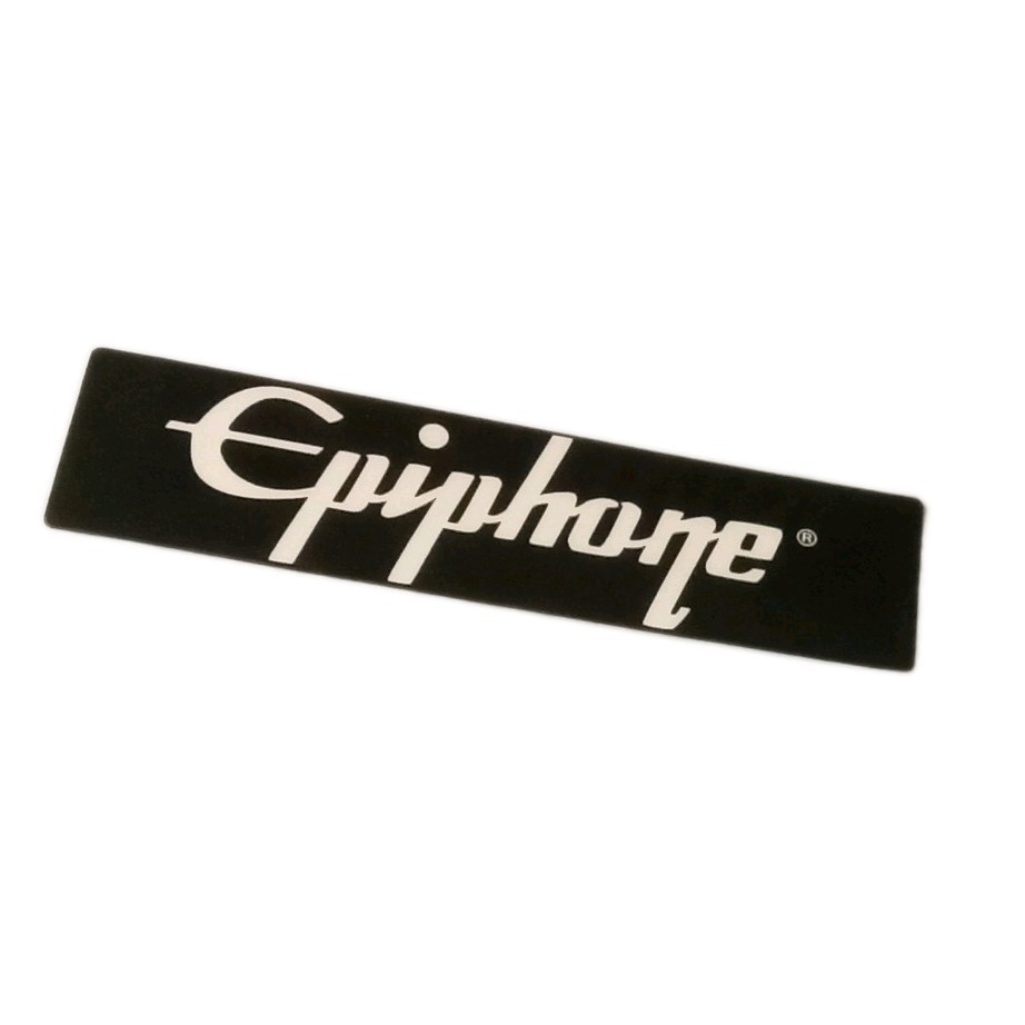 Epiphone Logo Vinyl Sticker Black and White Self-Adhesive Horizontal