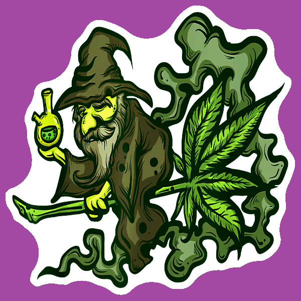 Weed Wizard 420 Sticker Cannabis Decal Weatherproof Vinyl UV Safe Marijuana 420