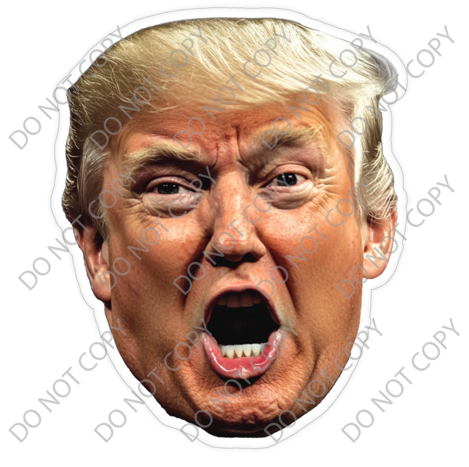 Laminated Vinyl Decal Die Cut Waterproof Sticker – President Donald Trump