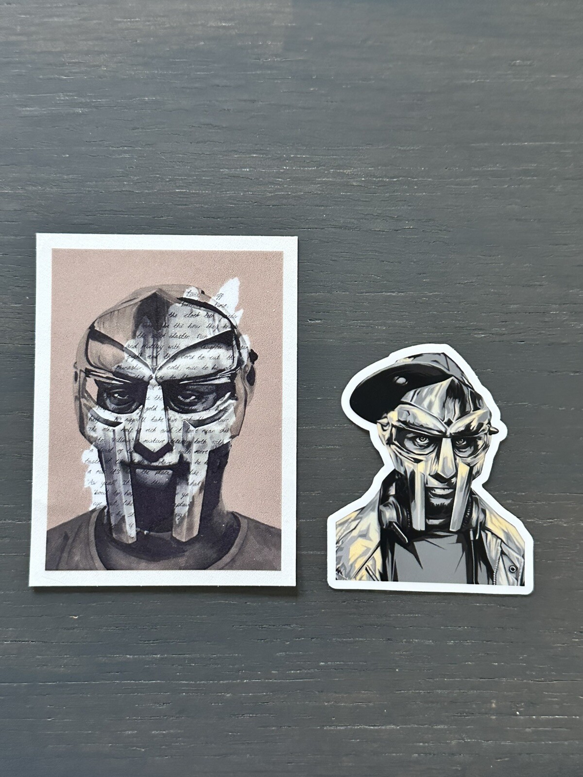 MF DOOM Vinyl Sticker Pack (2) Very High Quality Hip Hop 3”