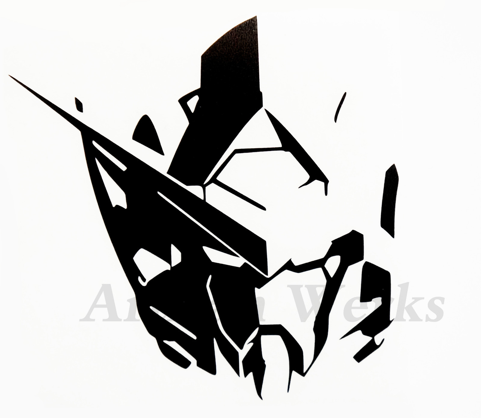 GUNDAM Exia GN001 Head Vinyl Decal Sticker robot manga anime wall window car