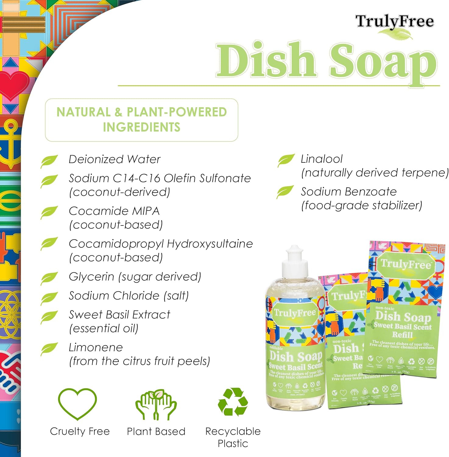 Non Toxic Dish Soap Kit | Natural Concentrated Dishwashing Liquid – Sweet Basil