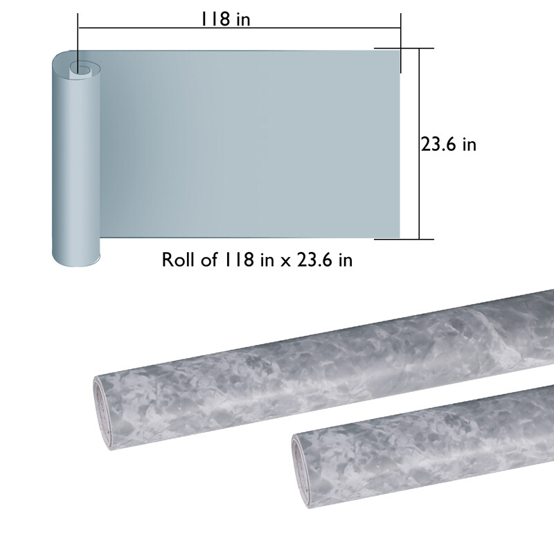 Marble Contact Paper Self Adhesive Peel & Stick Wallpaper PVC Kitchen Countertop