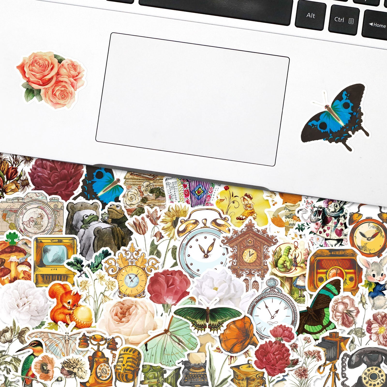 200pcs Retro Cottagecore Vintage STICKER PACK，#170171174200