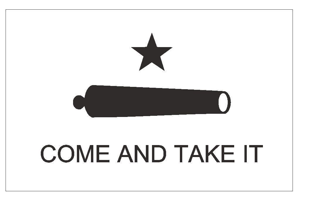 Texas Come and Take It Flag Sticker Decal F103