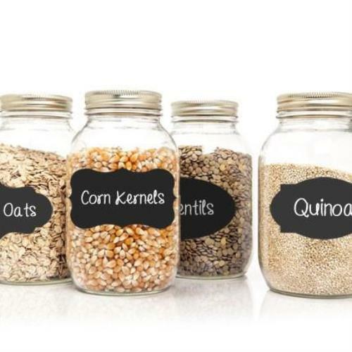 Chalkboard Labels Bundle, 40 Premium Stickers + (1) Chalk ink Marker Included