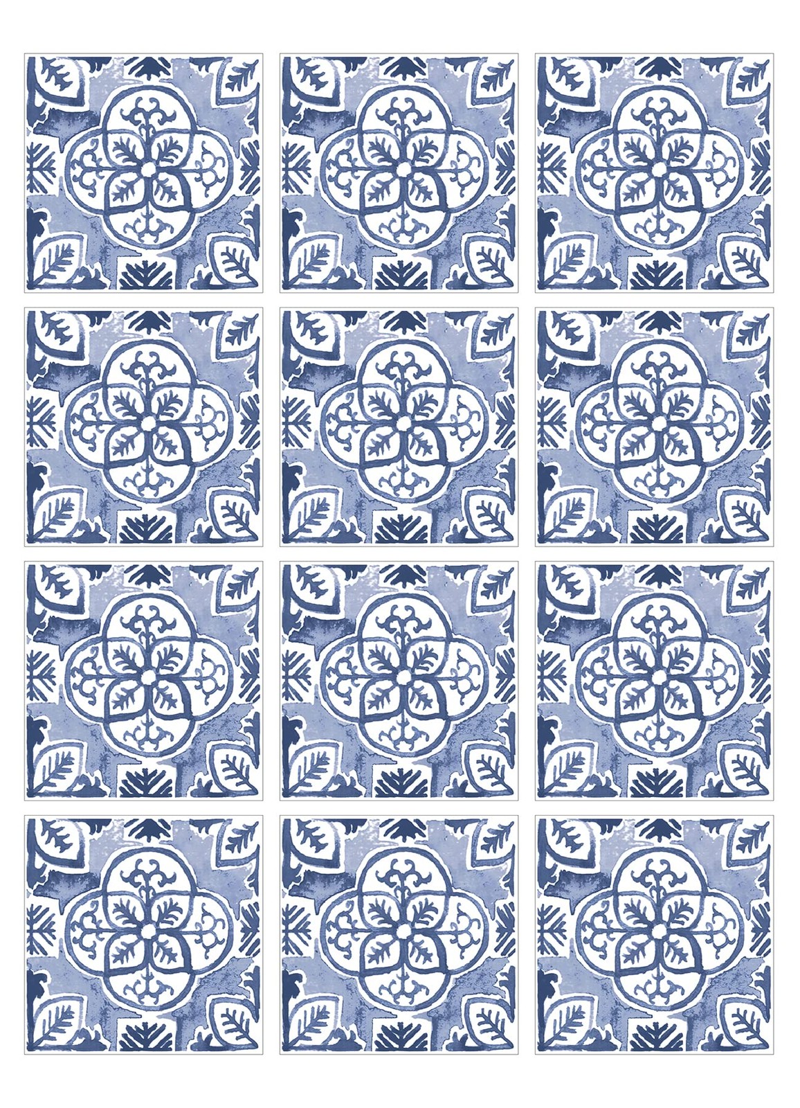 Caeli Peel & Stick Wall Tiles, Blue