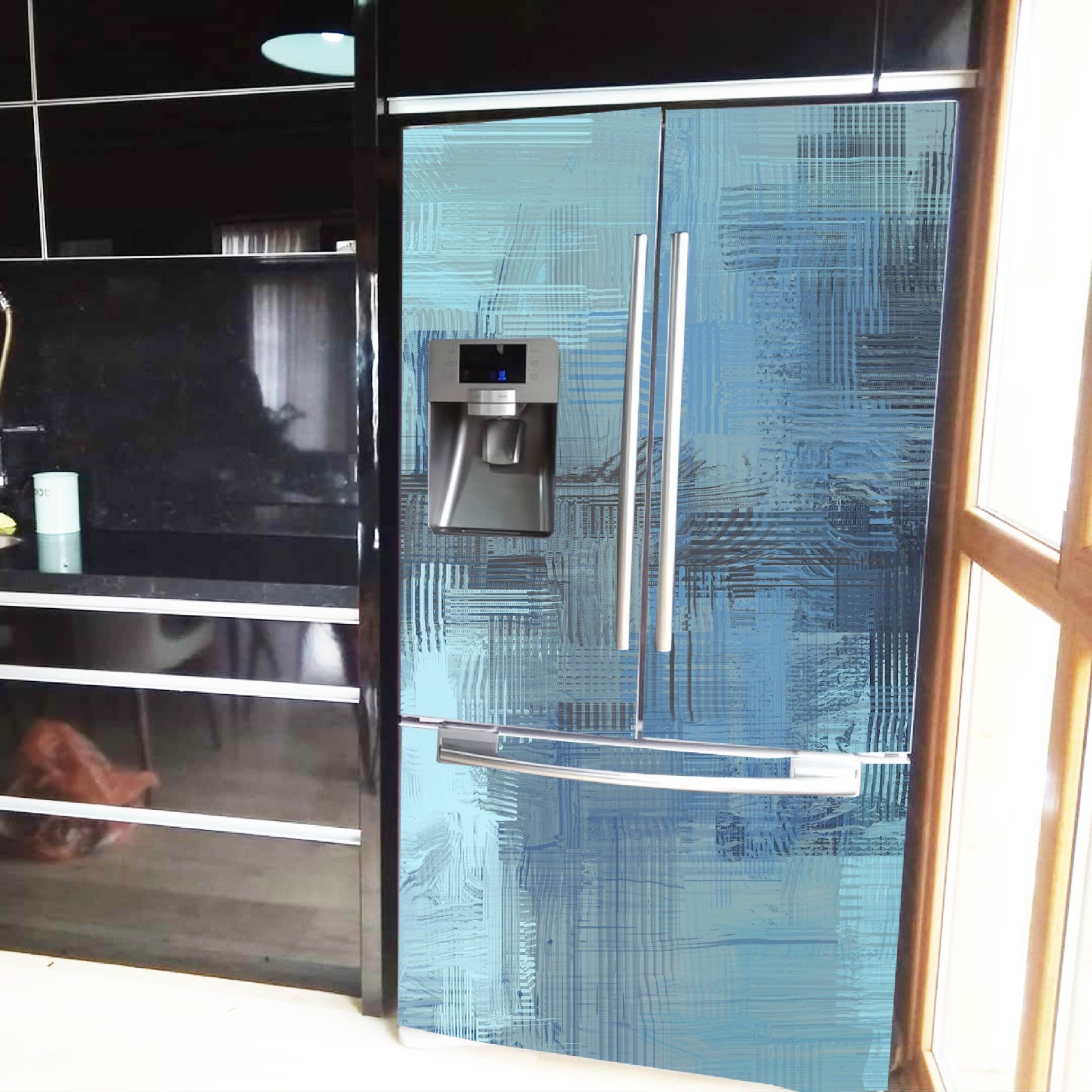 Kitchen Makeover Fridge Wrap Instant Appliance Refresh