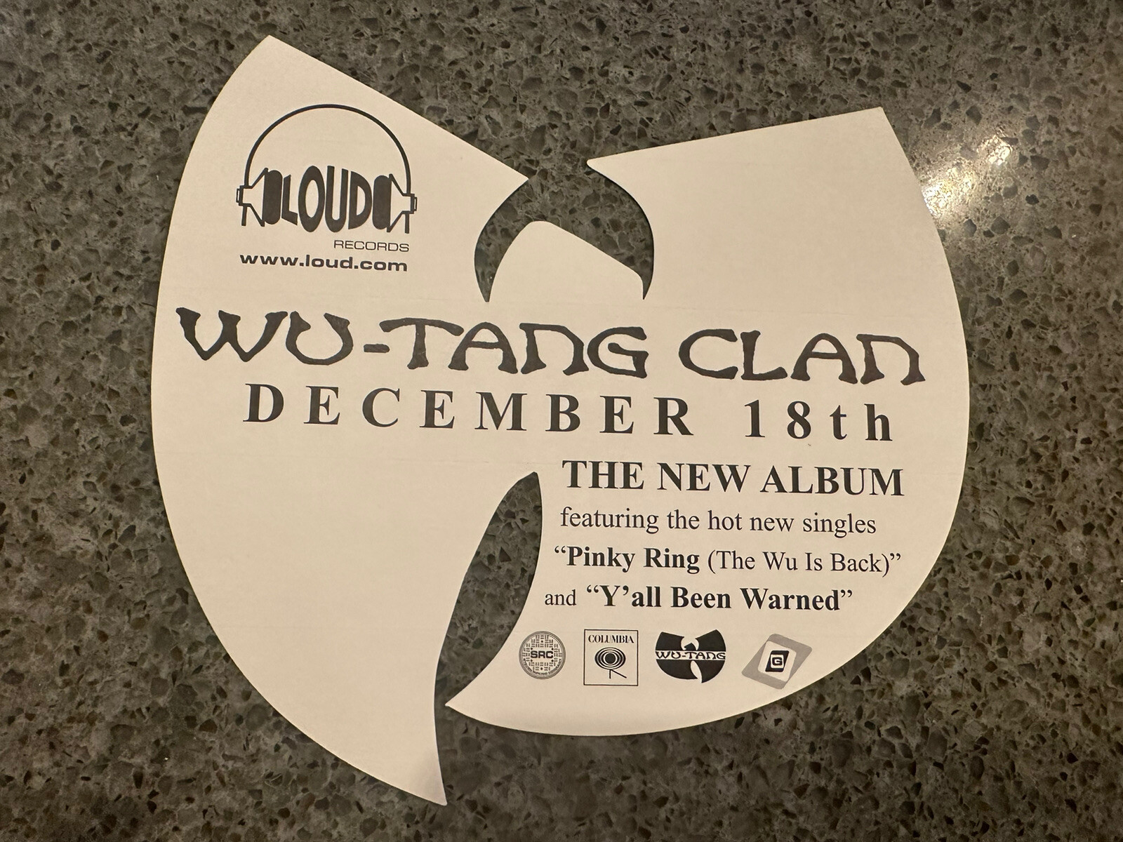 Wu-Tang Clan promotional Sticker Iron Flag