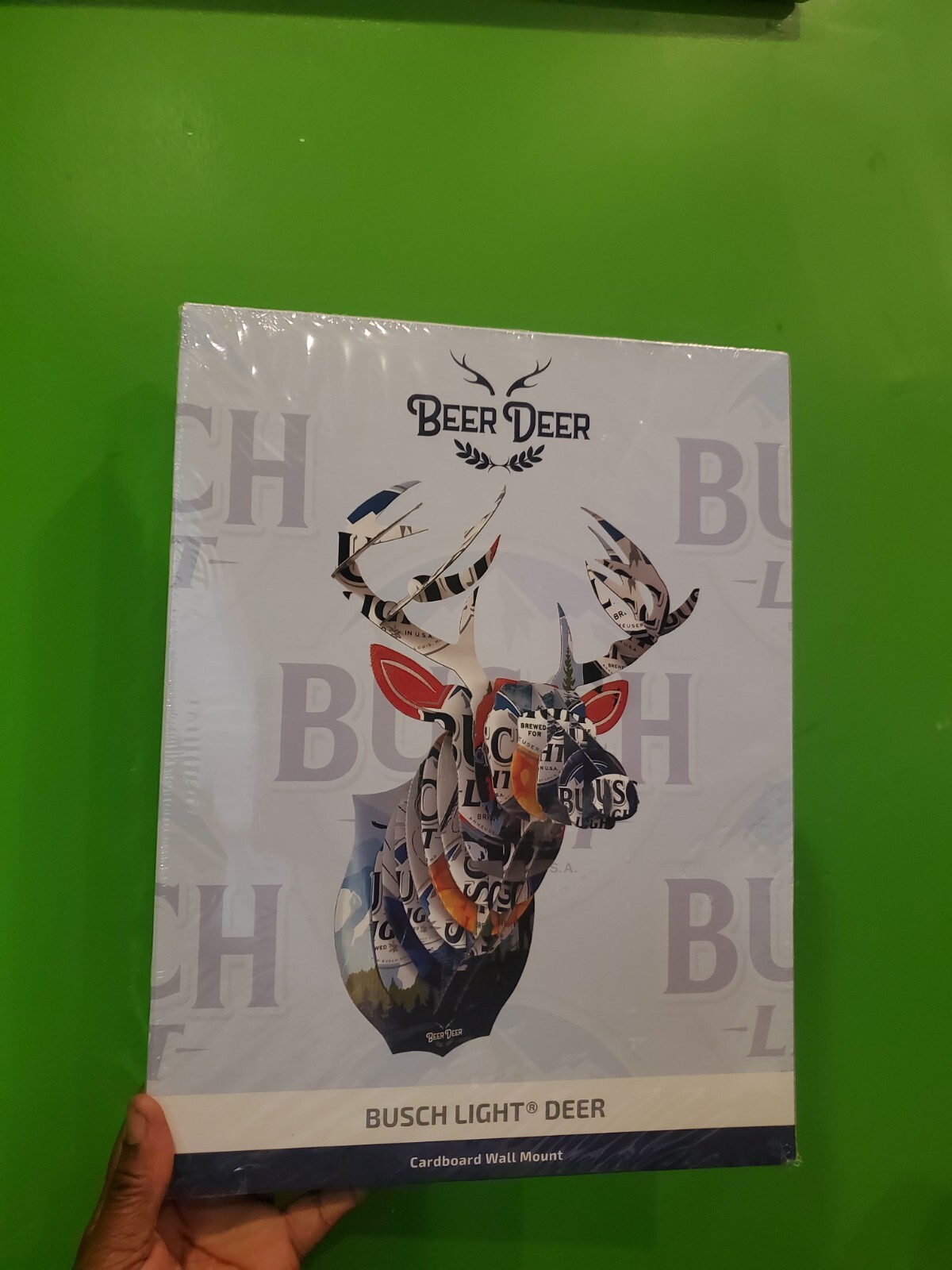 Beer Deer Busch Light Deer Cardboard Wall Mount Special Edition: New