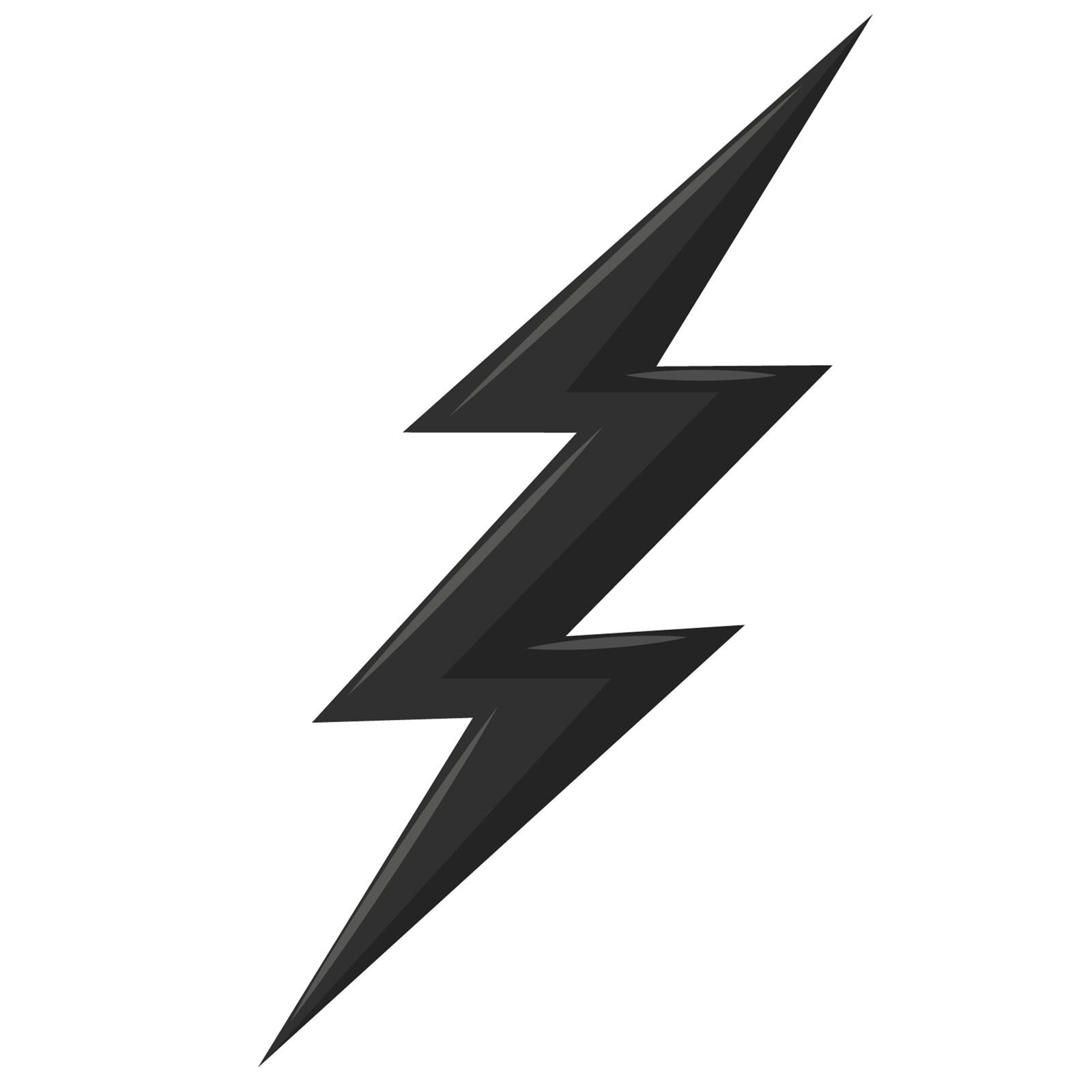 Black Lightning Sticker Thunder Bolts Decal Zig Zag Silhouette Car Window