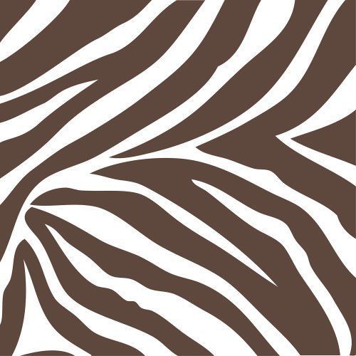 Wall Pops Animal Instinct Brown Zebra Squares Stickers Decals WPB93857