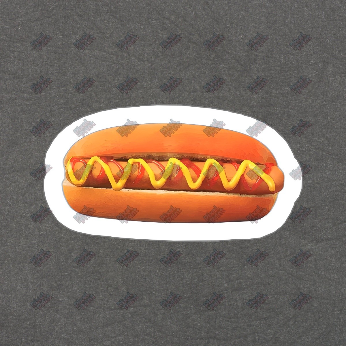 Fun Vinyl Hot Dog Sticker Foodie Decal for Laptops, Water Bottles, #432866