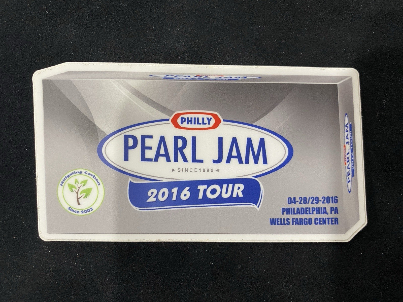 Pearl Jam Philadelphia, PA 2016 Tour – 3.75" Sticker – New / Unused.