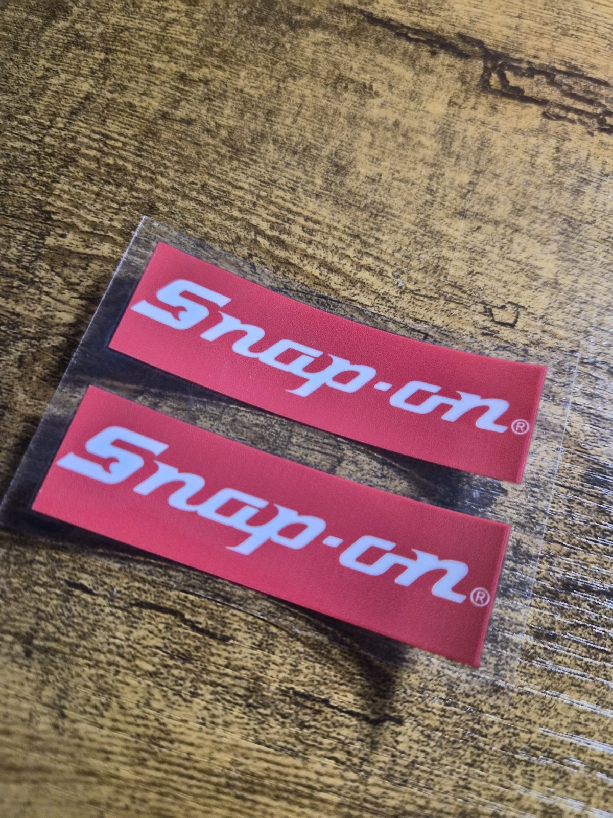 2 pc. SNAP ON High Quality UV DTF Replacement Sticker Label Decal USA NOT VINYL