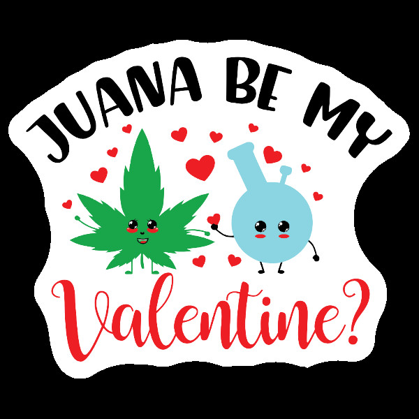 Galentine 420 Sticker Stoner Girl Valentine Decal UV Safe Weatherproof Vinyl