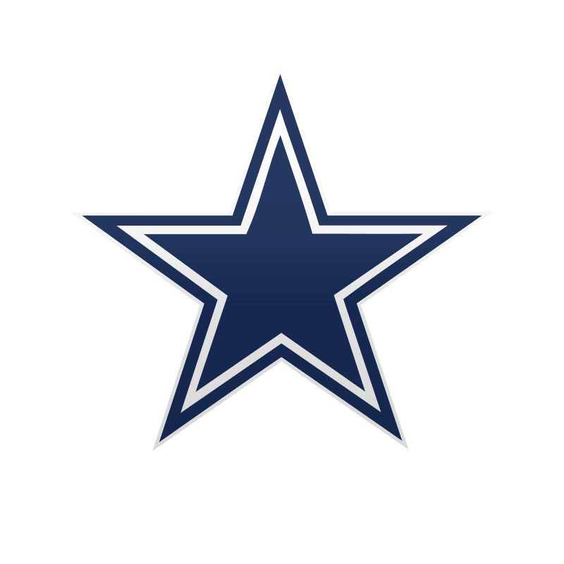 Dallas Cowboys STAR Wall Decal Sticker 12" x 12" Car Truck Glass dicut
