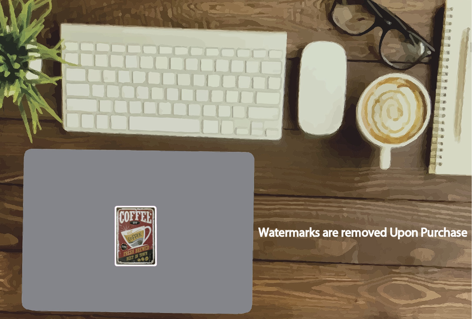 Coffee Shop Sticker Retro Waterproof NEW – Buy Any 4 For $1.75 EACH Storewide!