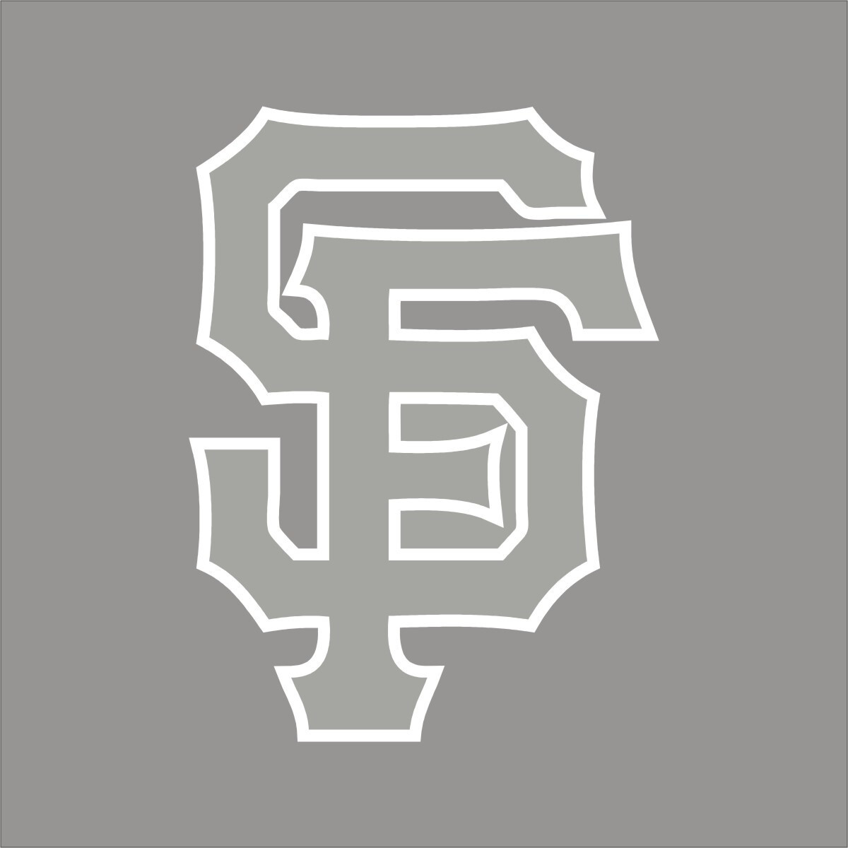 San Francisco Giants #2 MLB Team Logo 1 Color Vinyl Decal Sticker Window Wall