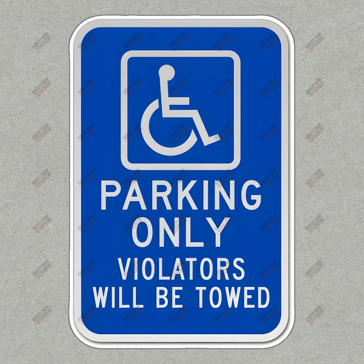 Durable Handicap Parking Only Sign Compliant with ADA Regulations #576919