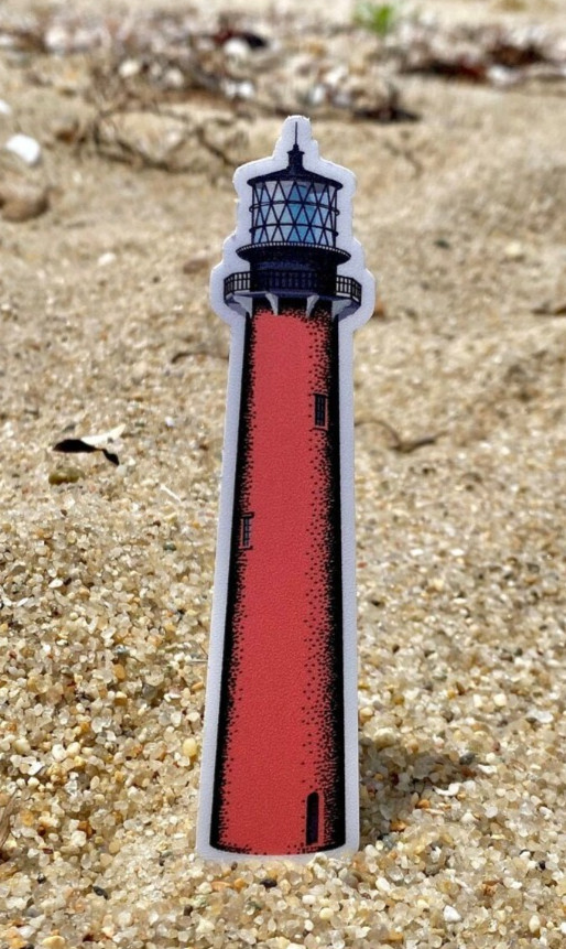 Jupiter Inlet Lighthouse Florida Sticker *NEW* Measures 1" x 4.5"