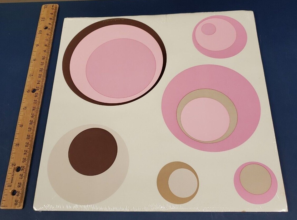 George Uptown Peel & Stick Decorative Accents 11-Inch x 11-Inch Spheres Pink