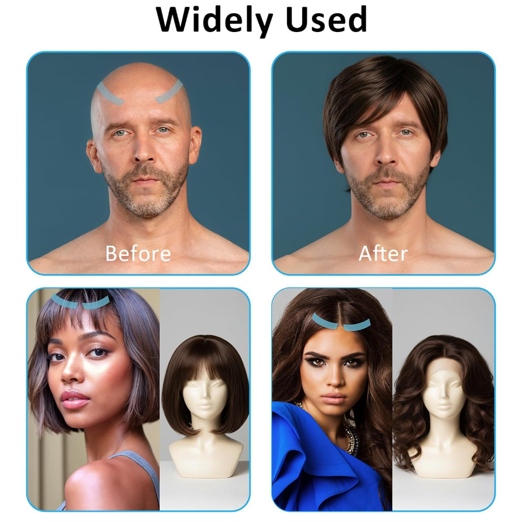 36 Pcs Lace Front Tape for Wigs, Waterproof Double Sided Strong Adhesive Wig….
