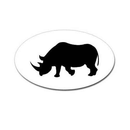 Rhino Sticker Decal rhinoceros animal stickers