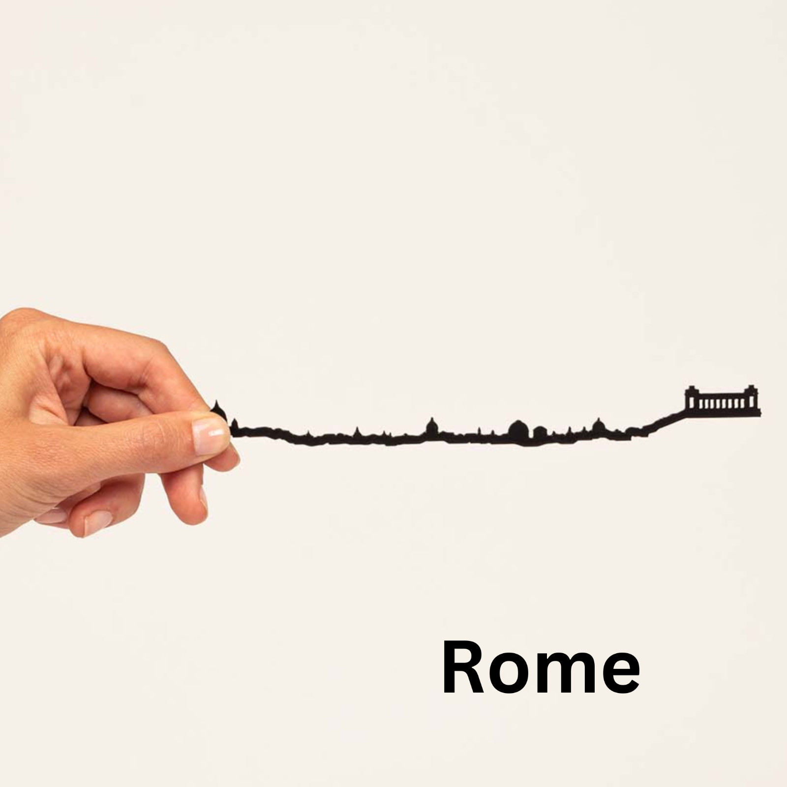 THE LINE | Rome City Skyline Decoration in Black